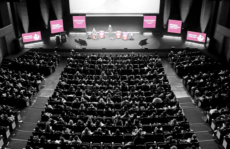 Large audience at AMWC Monaco aesthetic conference attended by Dr Bilal Malik